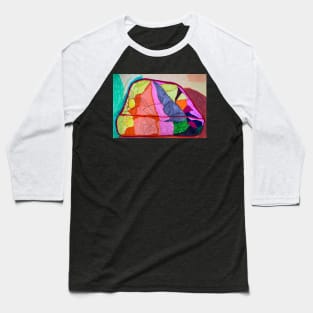 Unique Rock Shapes with Beautiful Colour With a Line in the Centre Baseball T-Shirt